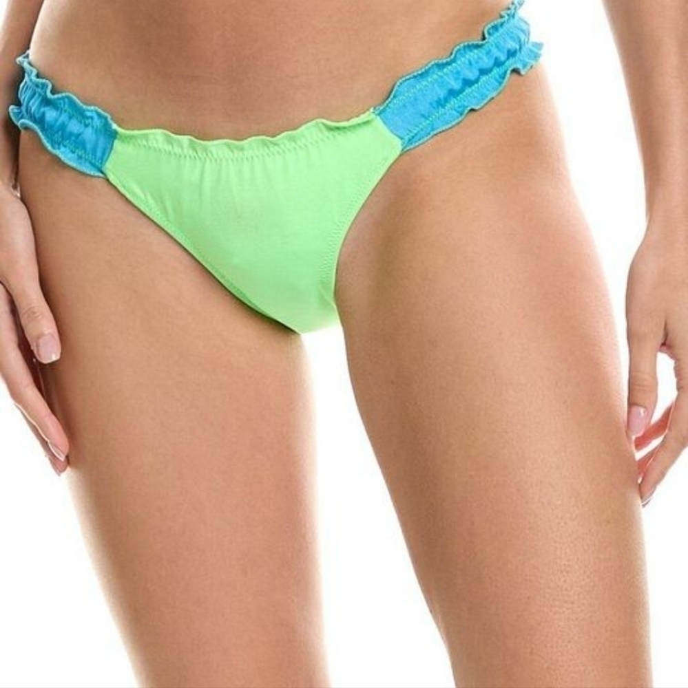 Peixoto Women's Green Amore Full Bikini Bottoms Size M NWT